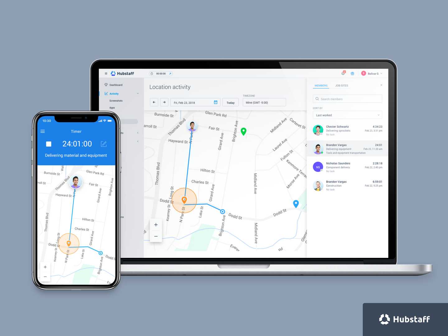 Hubstaff Geofencing and GPS