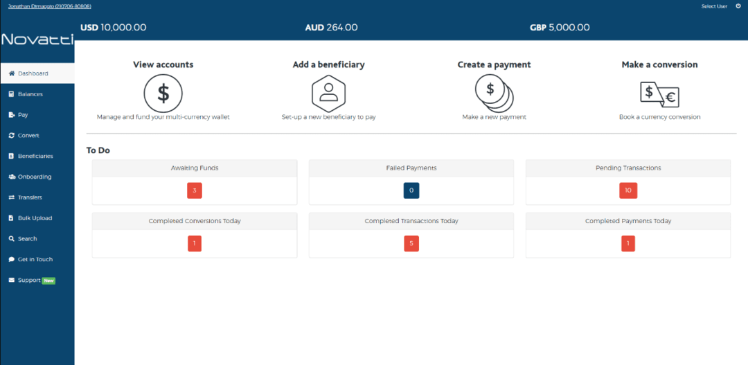 novatti-banking-dashboard